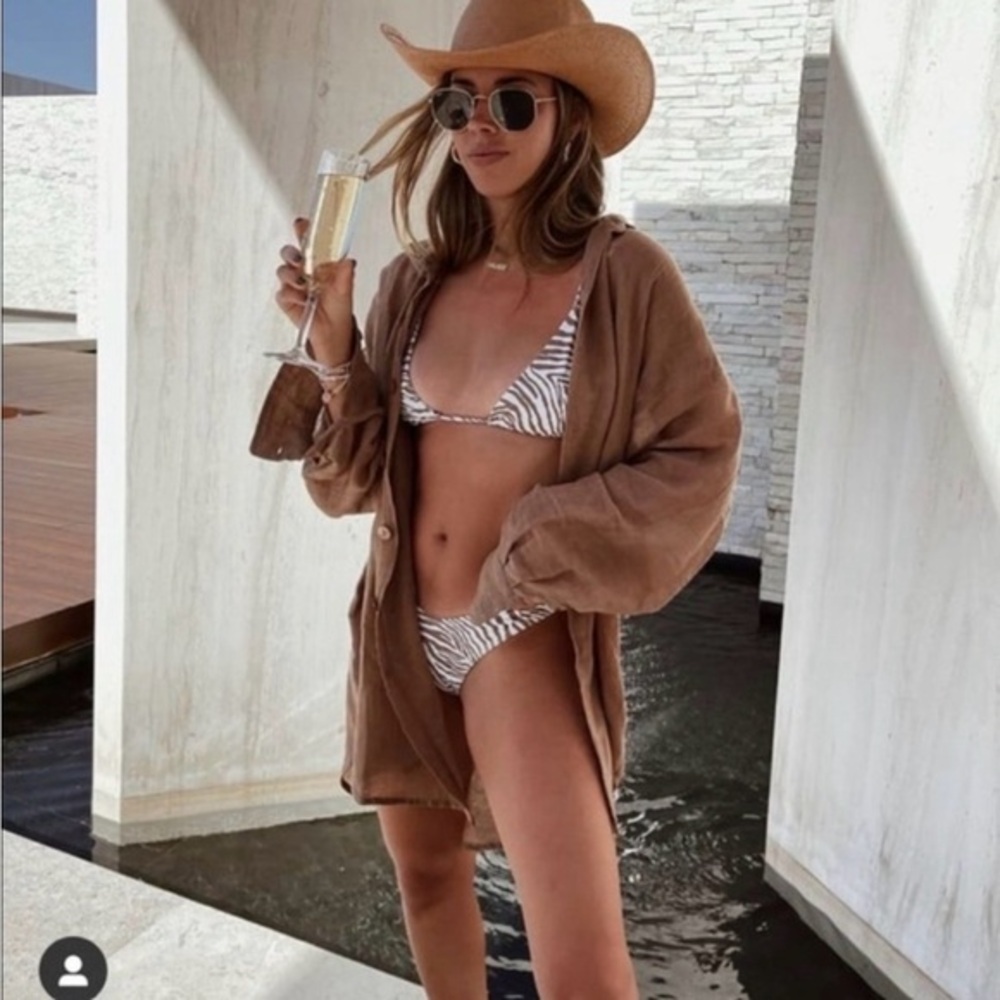 Tan Lines by Sivan Ayla Tulum Cover Up Latte Size 1 S/M
